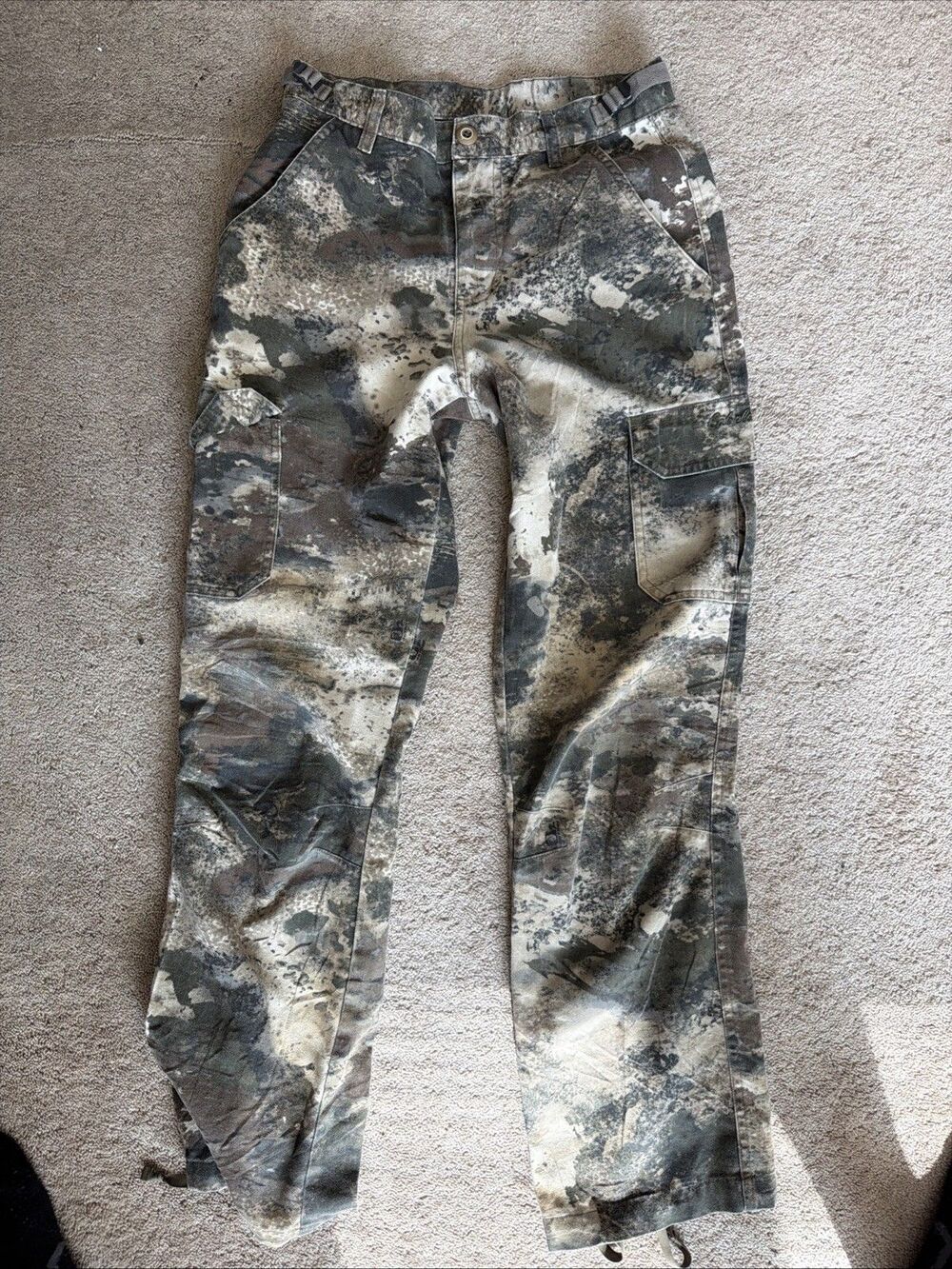 Cabelas O2 Octane Girls Size 16 Khaki Cargo Camo Pants